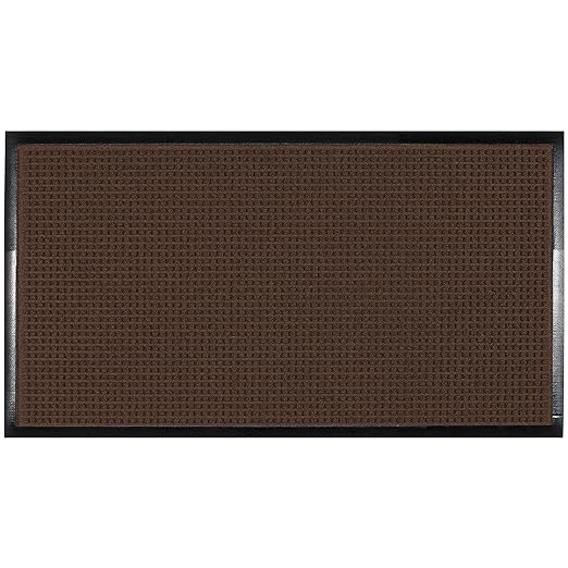 Guardian WaterGuard Indoor/Outdoor Wiper Scraper Floor Mat, Rubber/Nylon, 6'x8', Burgundy