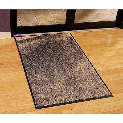 Guardian Silver Series Indoor Walk-Off Floor Mat, Vinyl/Polypropylene, 4'x8', Walnut