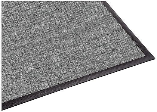 Guardian Floor Protection WG041410 WaterGuard Indoor/Outdoor Wiper Scraper Floor Mat, Rubber/Nylon, 4' Length, 14' Width, Grey