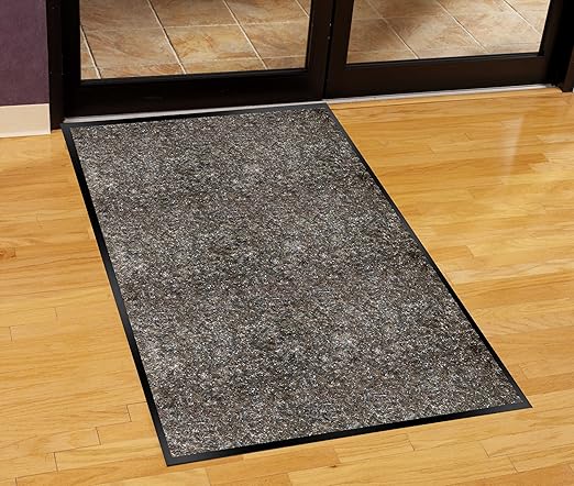 Guardian Silver Series Indoor Walk-Off Floor Mat, Vinyl/Polypropylene, 4'x10', Sable