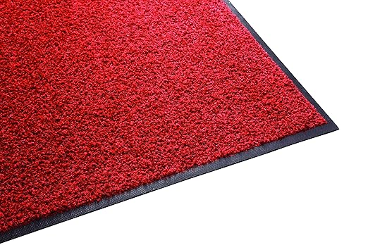 Guardian 94051415 Platinum Series Indoor Wiper Floor Mat, 5' x 14', Red