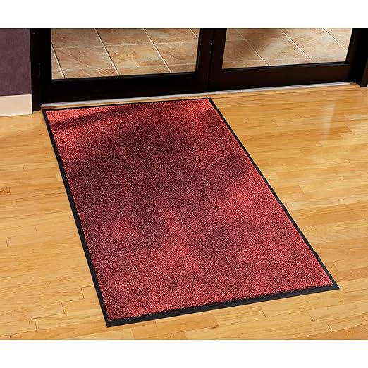 Guardian Silver Series Indoor Walk-Off Floor Mat, Vinyl/Polypropylene, 4'x6', Sable