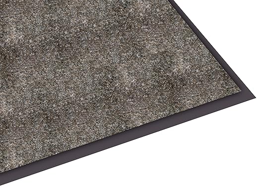 Guardian Silver Series Indoor Walk-Off Floor Mat, Vinyl/Polypropylene, 3'x4', Sable